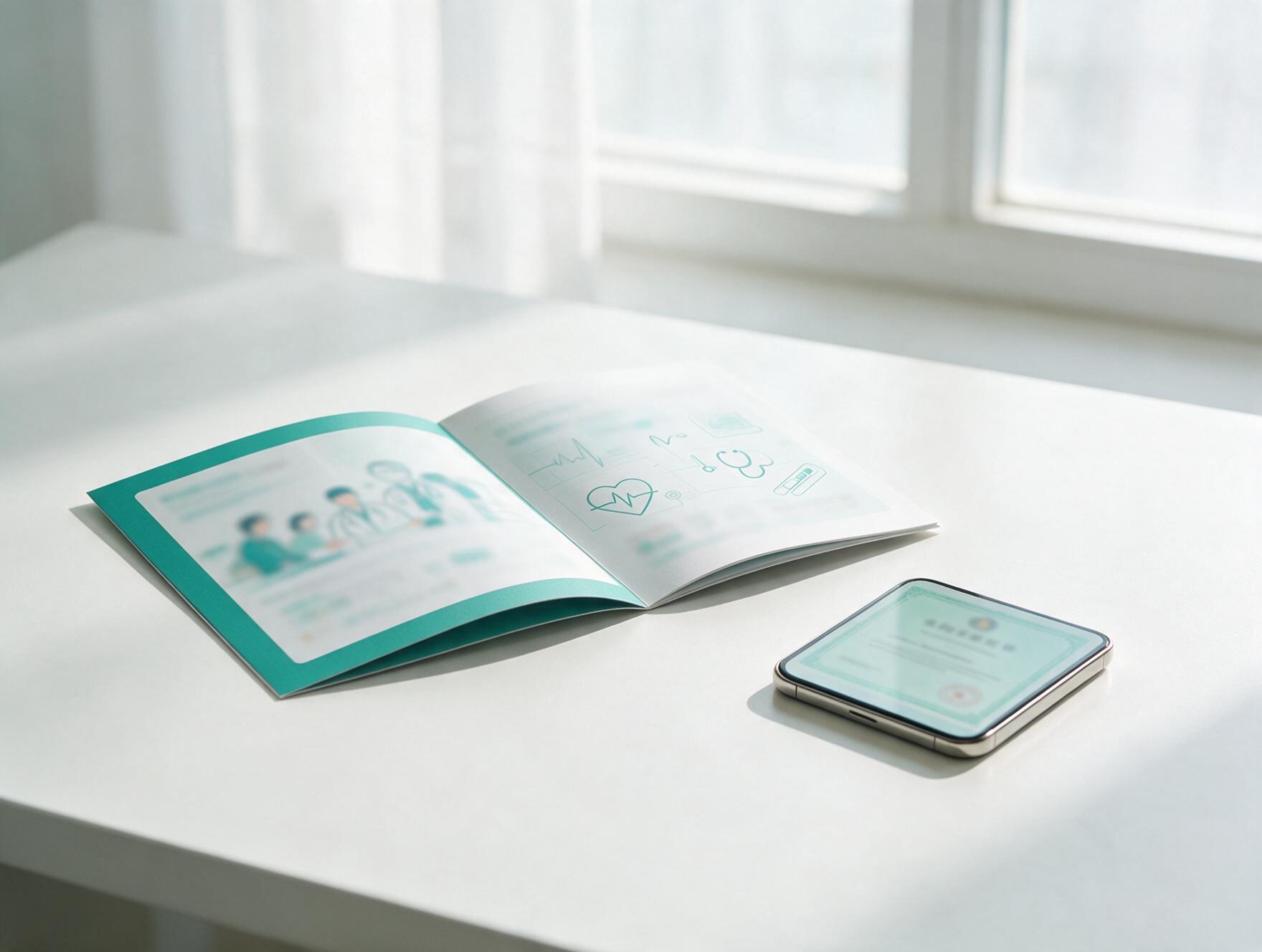 Next Care Health brochure and digital certificate